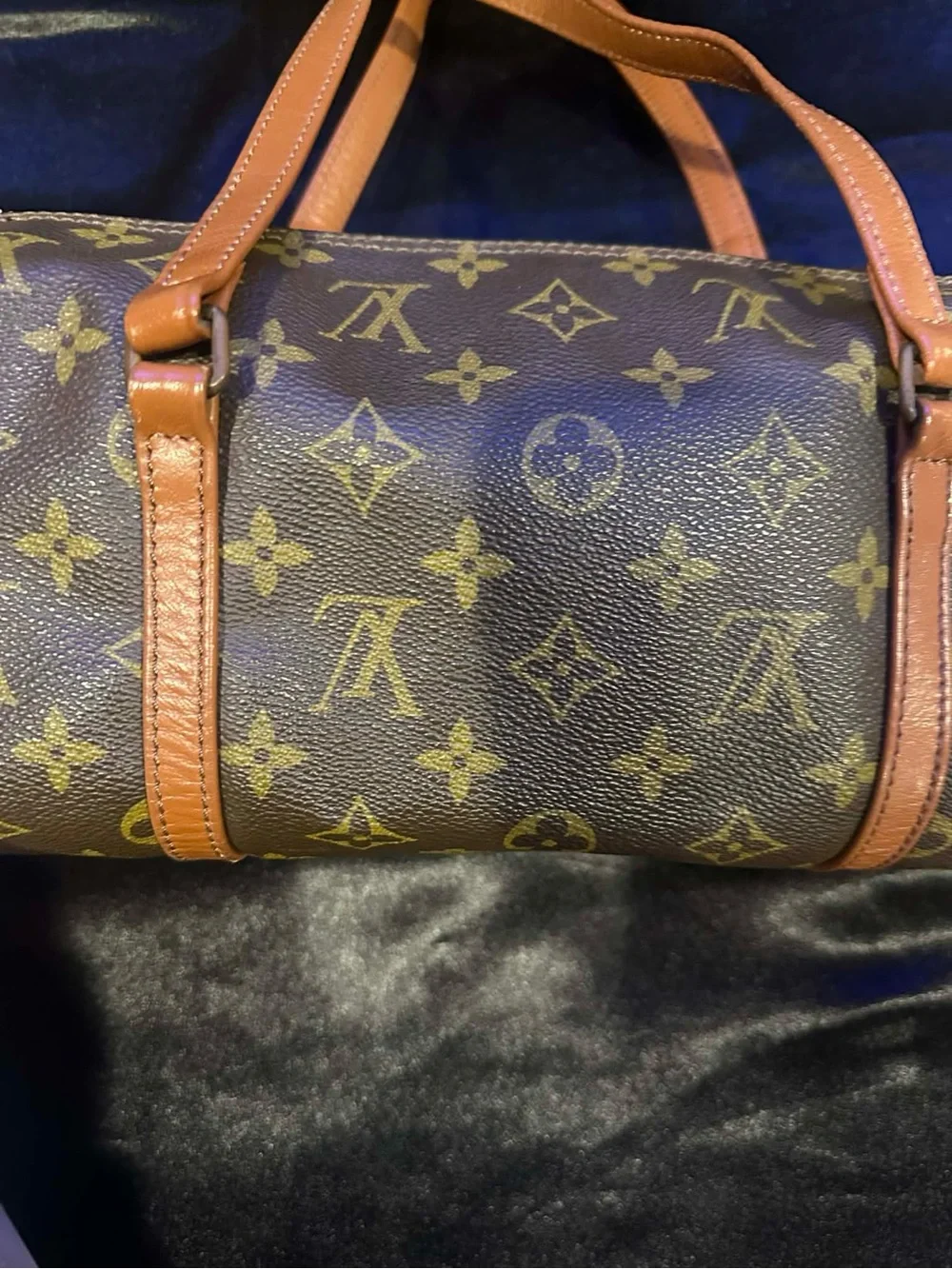 Louis Vuitton Monogram Canvas Cylindrical Duffel Bag in Brown and Tan